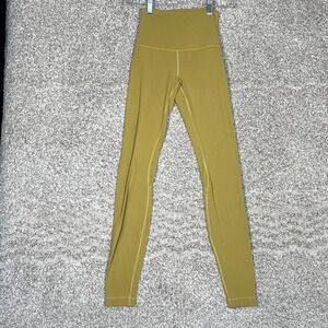 Lululemon Align High Waist Leggings Women Size 2 Olive Green Athleisure